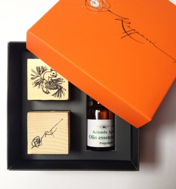 Raremood Pack cirmolo essential oil and two cirmolo cubes2