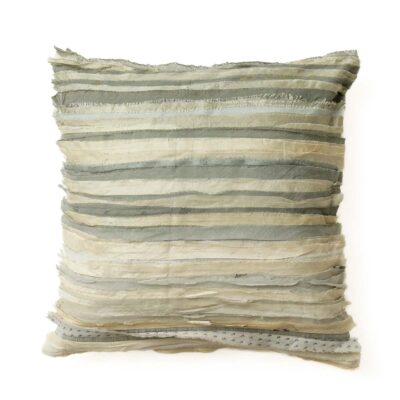 Raremood Maison Mieko Grey Mist Ombre Wavy Stripe Cushion Cover