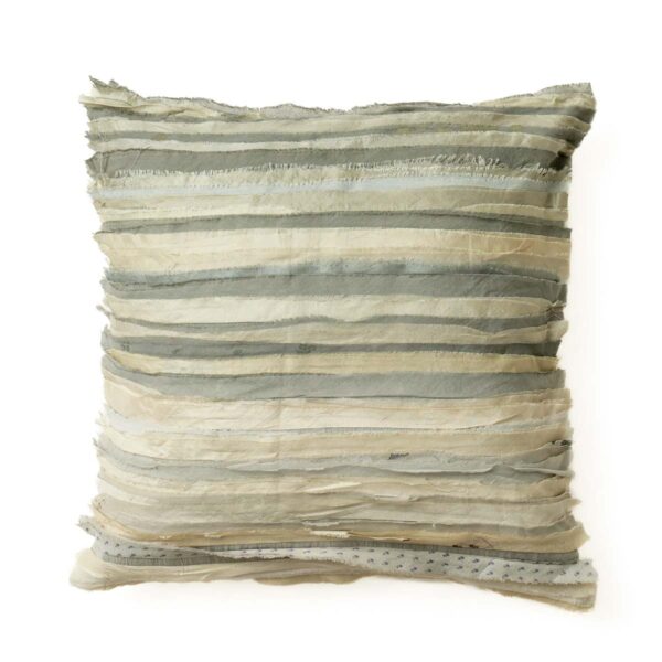 Raremood Maison Mieko Grey Mist Ombre Wavy Stripe Cushion Cover