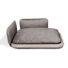 Base in Dove Grey lacquered Ash, Cushion and sides Grey
